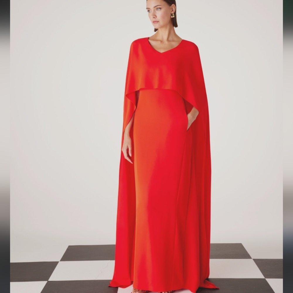 BCBGMaxAzria Vibrant Red Maxi Dress